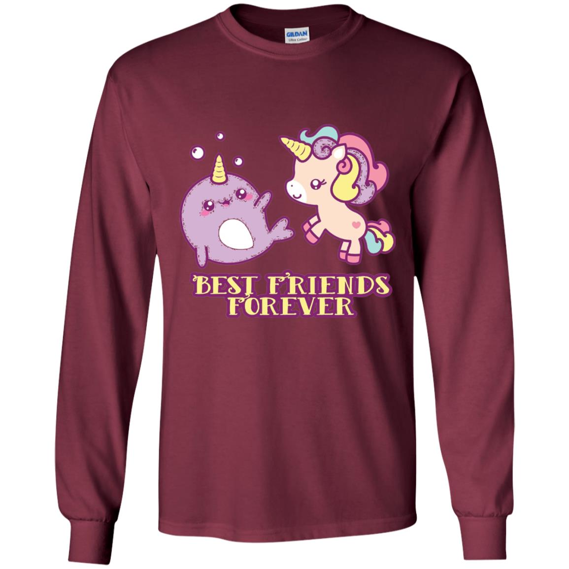 Cute Kawaii T-shirt Bff Best Friends Forever Maroon