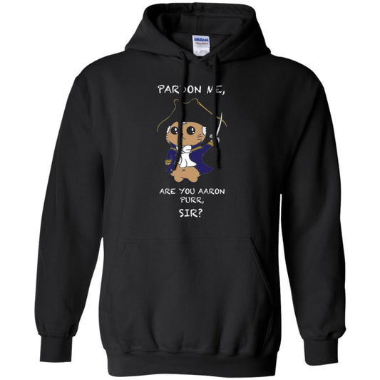 Hamilton Cat T-shirt Pardon Me Are You Aaron Purr, Sir Black