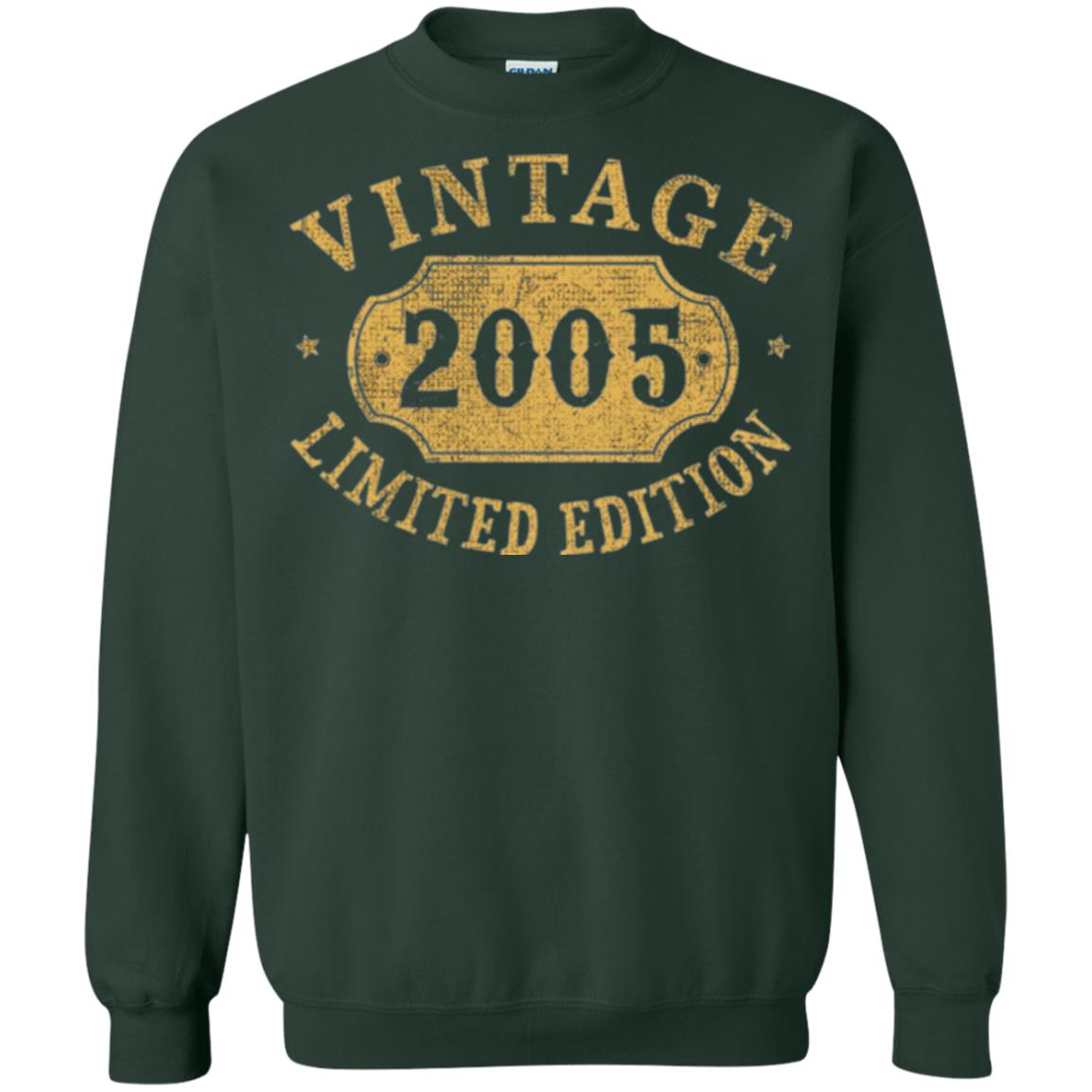 Brithday T-shirt Vintage 2005 Limited Edition Forest Green
