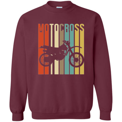 Dirt Bike Silhouette T-shirt Cool Vintage Motocross Maroon
