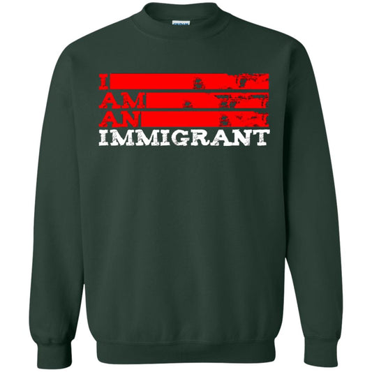 Anti Trump T-shirt Political Tee I Am An Immigrant Political Forest Green