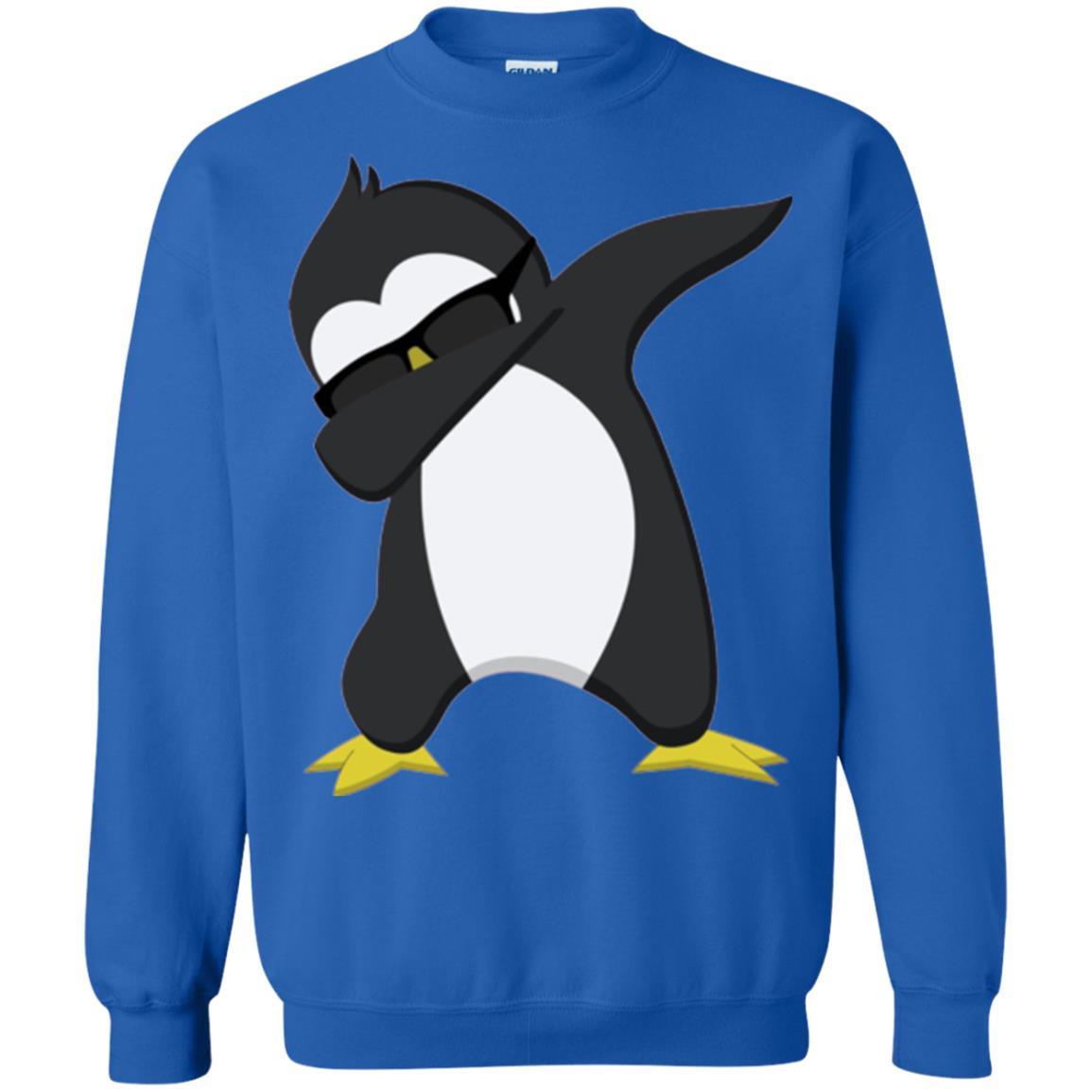 Christmas T-shirt Dabbing Penguin T-shirt Royal