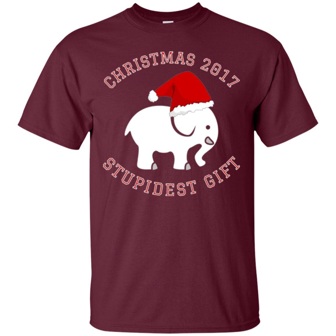 Elephant T-shirt Christmas 2017 T-shirt Maroon
