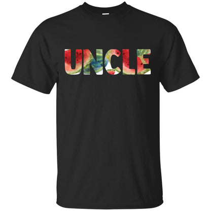 Uncle Watermelon Funny Summer Melon Fruit Shirt For Uncle Black