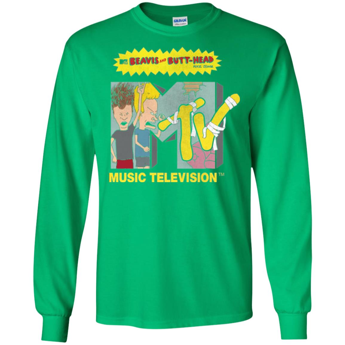 Mtv Logo T-shirt Beavis And Butt Head Irish Green
