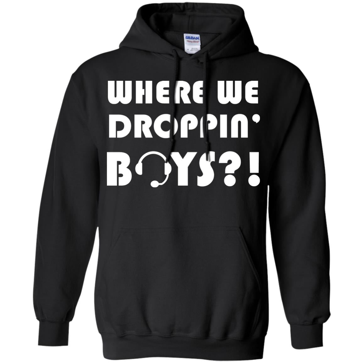 Where We Dropping Boys Gamer Shirt Black