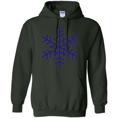 Christmas T-shirt Navy Blue Snowflake T-shirt Forest Green