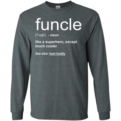 Funny Uncle T-shirt Funcle Dark Heather