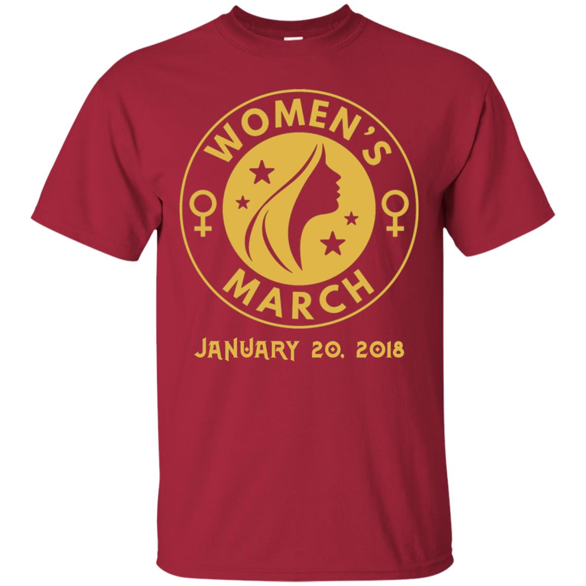 Women_s Right T-shirt Women_s March January 20th 2018 Protest Cardinal