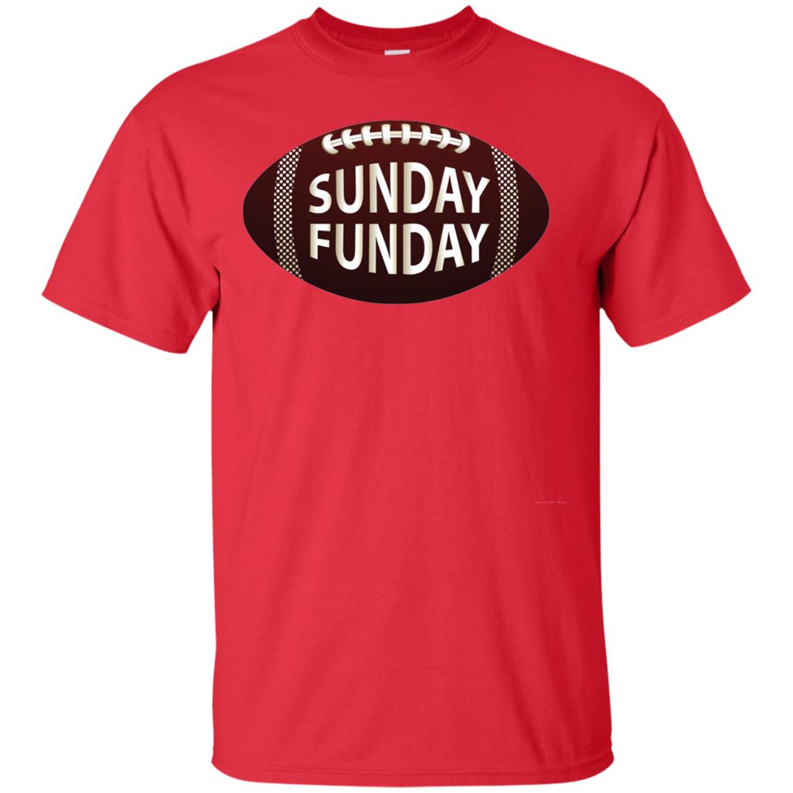 Sunday Funday Football T-shirt Red