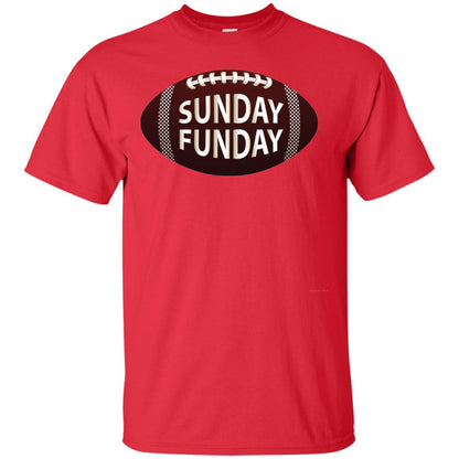 Sunday Funday Football T-shirt Red