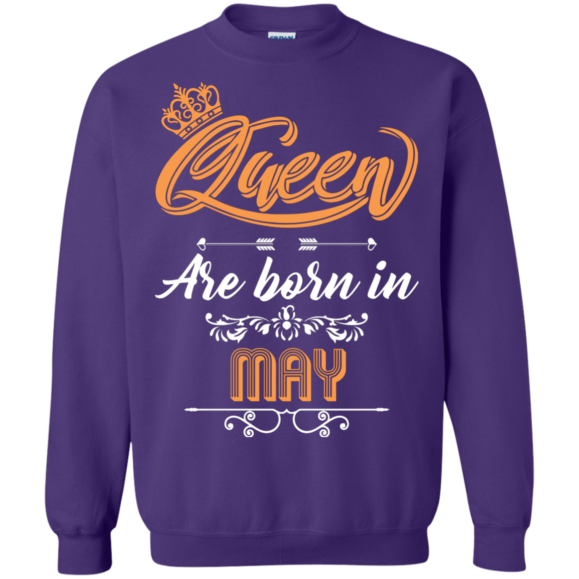 Brithday T-Shirt Queen Are Born In May Purple