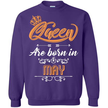 Brithday T-Shirt Queen Are Born In May Purple