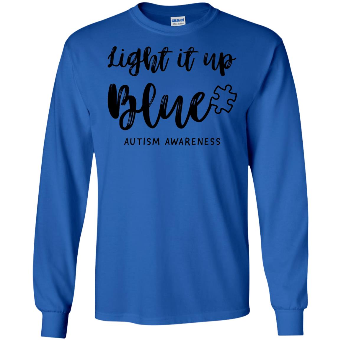 Autism Awareness Shirts Light It Up Blue Royal