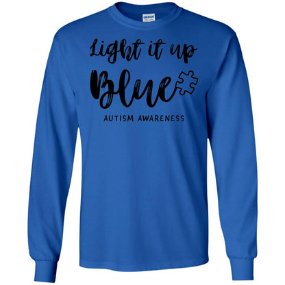 Autism Awareness Shirts Light It Up Blue Royal