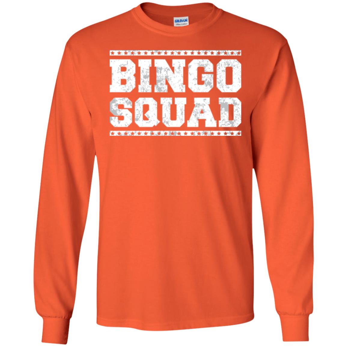Bingo Squad Distressed Style Lucky Player T-shirt Orange