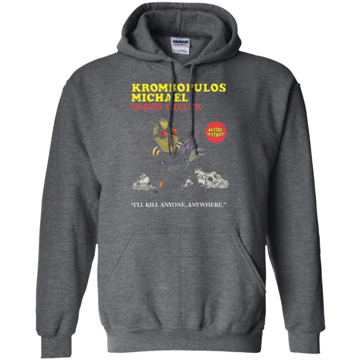 Film T-shirt Krombopulos Michael Hired Killer Dark Heather
