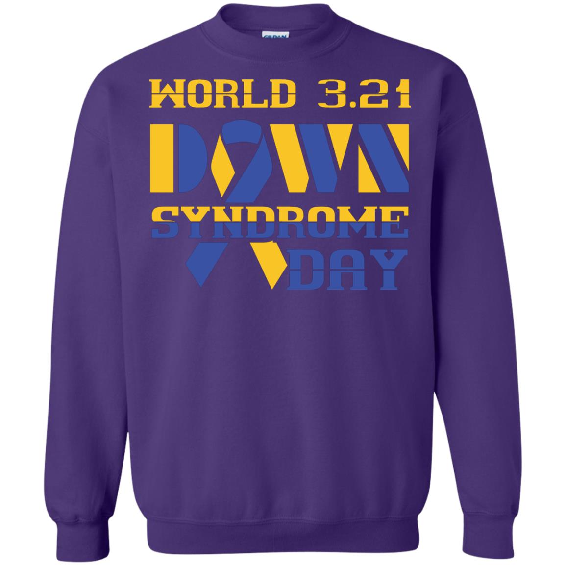 World 3.21 Down Syndrome Day Gift Shirt For Men Or Women Purple