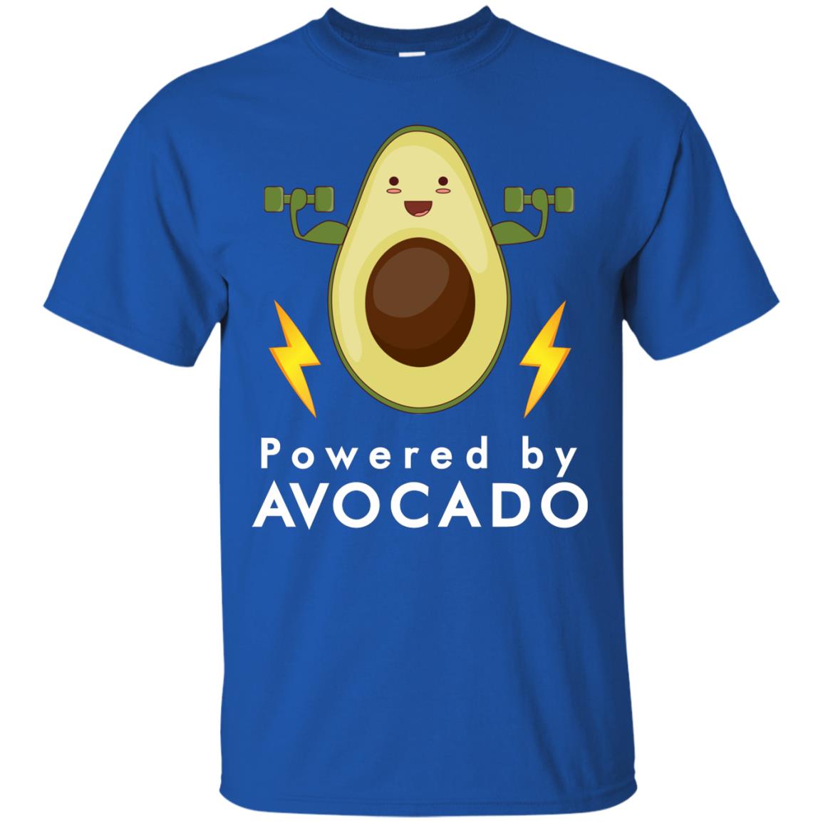 Powered By Avocado Fitness Shirt Royal