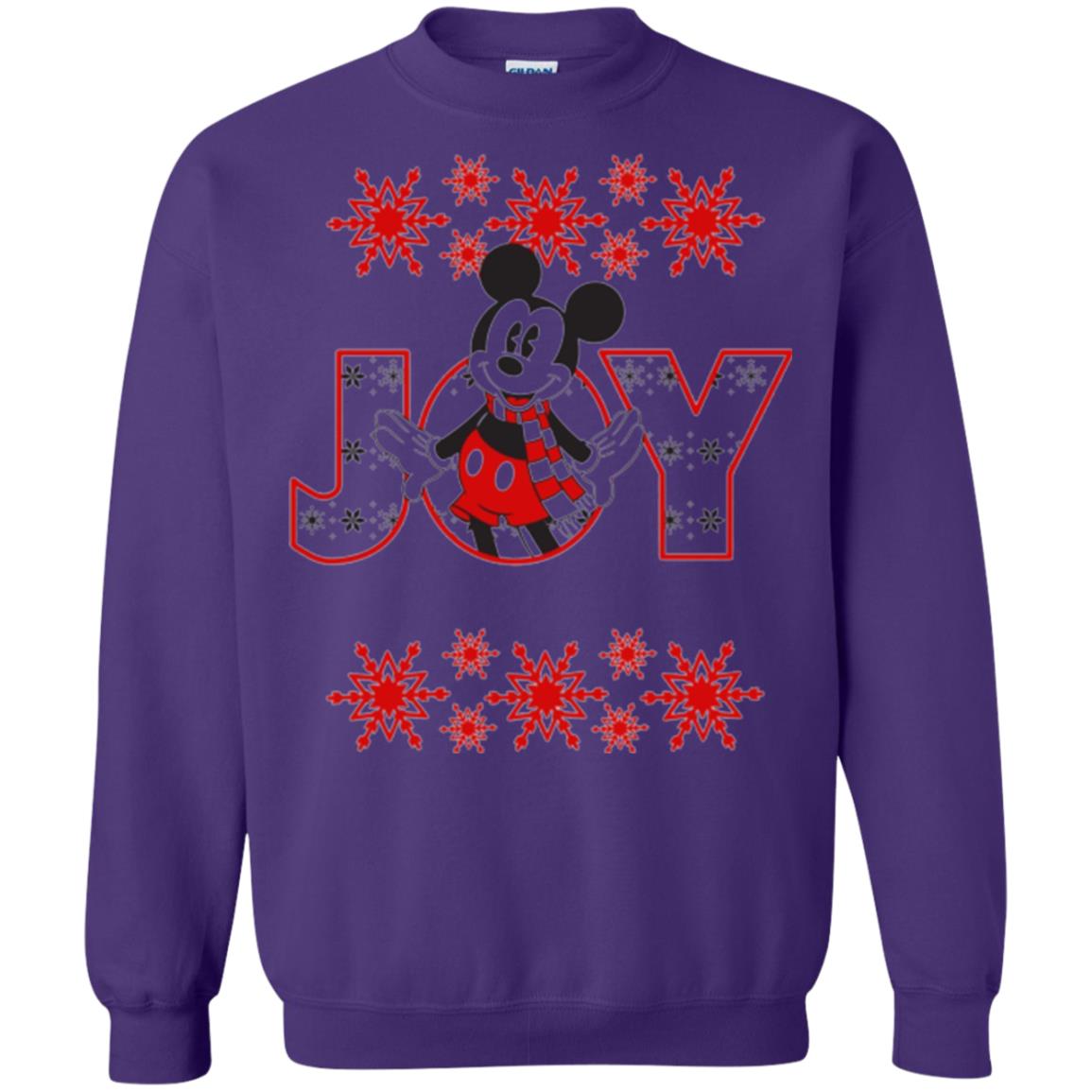 Christmas T-shirt Disney Mickey Mouse Joy Purple