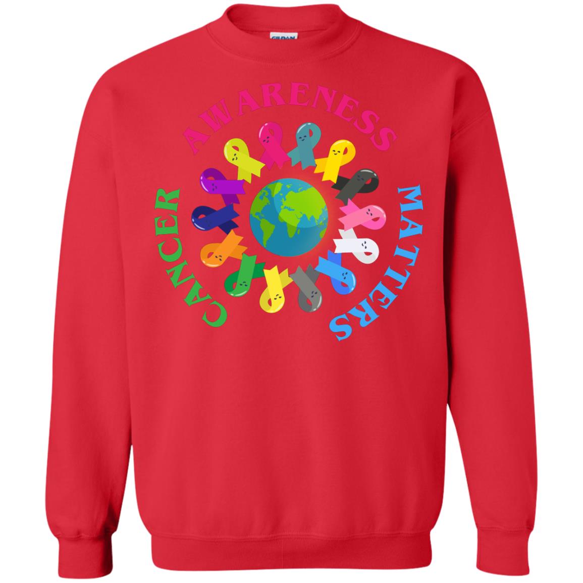 All Cancer Ribbons For All Cancer Awareness T-shirt Red