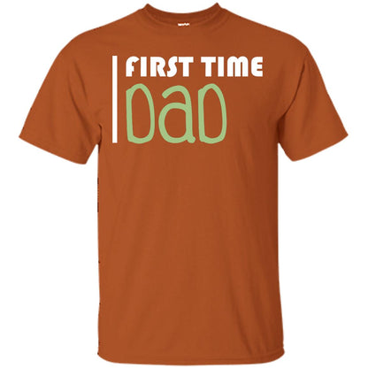 First Time Dad New Dad Shirt Texas Orange