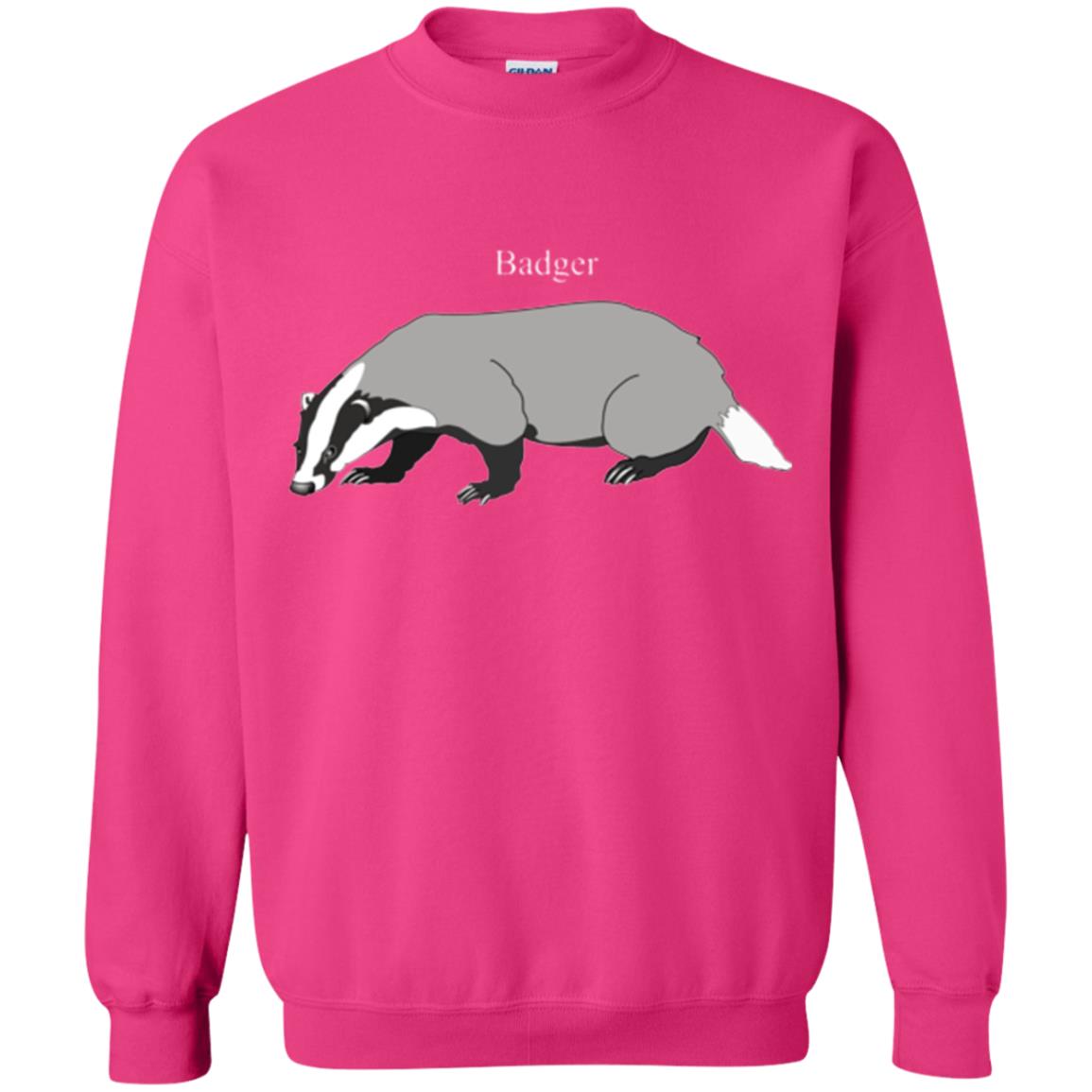 Fierce Badger T-shirt Heliconia