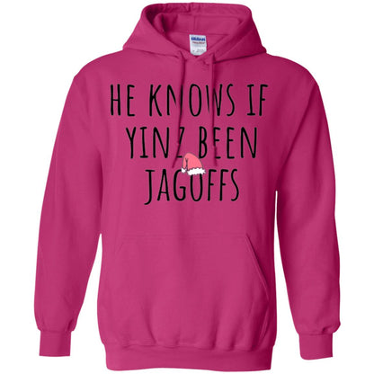 He Knows If Yinz Been Jagoffs T-shirt Heliconia