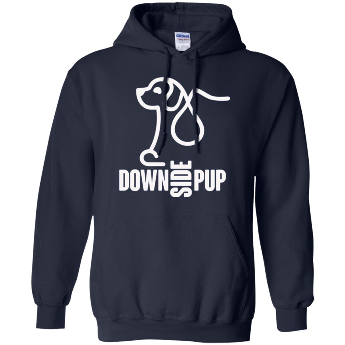 Dog Lover T-shirt Down Side Pup T-shirt Navy