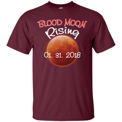 Blood Moon T-shirt Rising 01.31.2018 Maroon