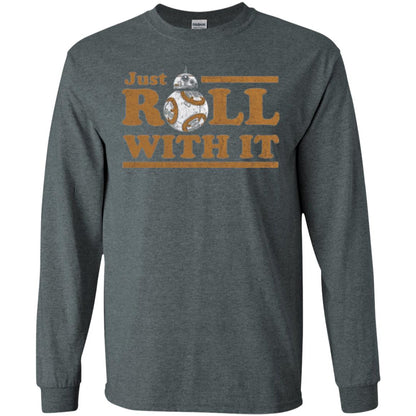 Movie T-shirt Just Roll With You Dark Heather