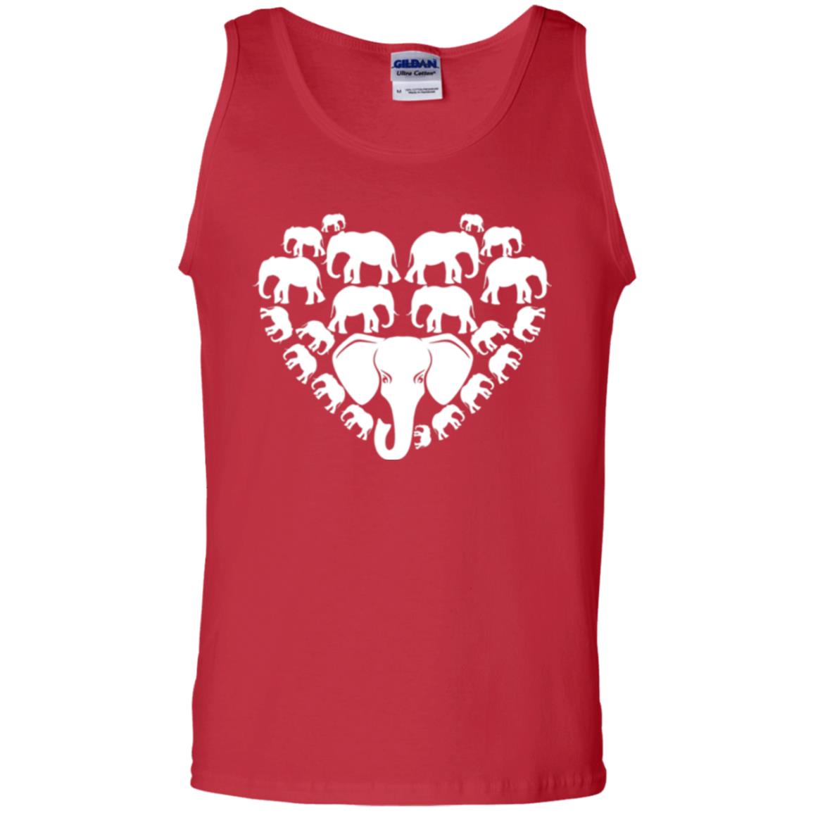 Elephant Lovers T-shirt Special Elephant Heart Red