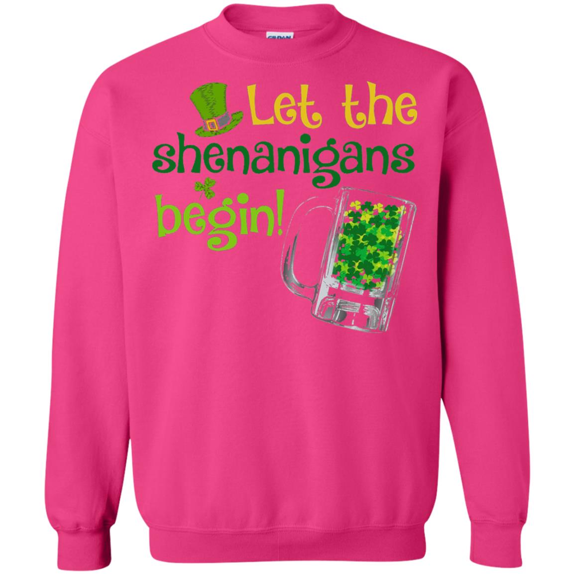 Let The Shenanigans Begin St. Patrick_s Day T-shirt Heliconia