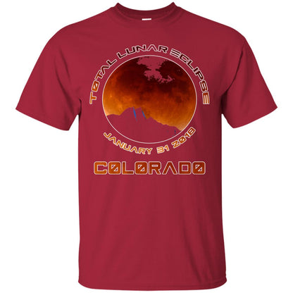 Colorado Lunar Eclipse 2018 T-shirt January 31 Cardinal