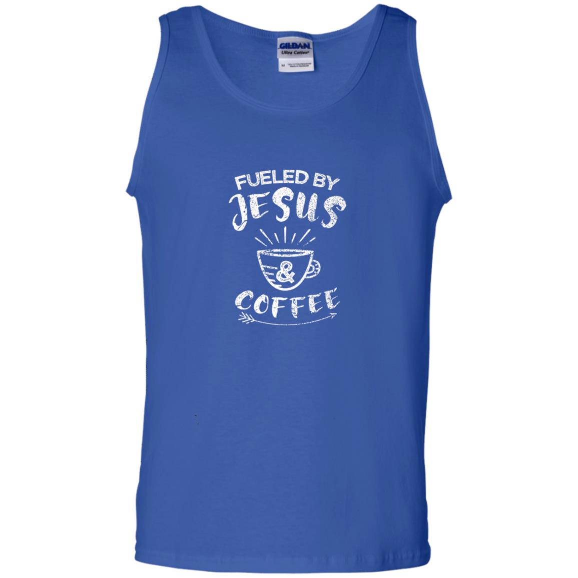 Fueled By Jesus And Coffee Coffee Lover T-shirt Royal