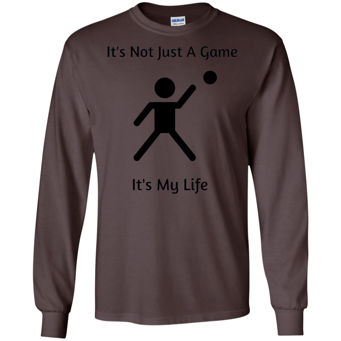 Basketball Shirt Its Not Just A Game Its My Life Dark Chocolate