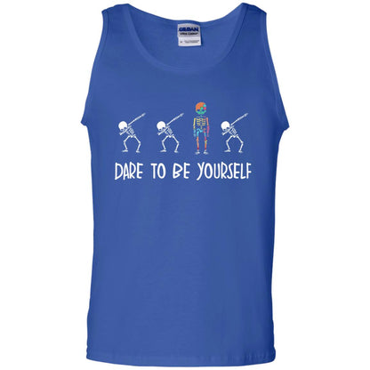 Dare To Be Yourself Autism Awareness T-shirt Royal