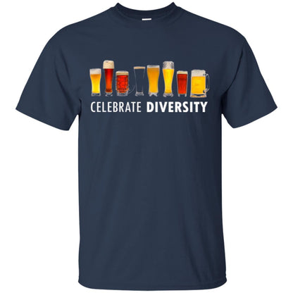 Beer Lovers T-shirt Celebrate Diversity Navy