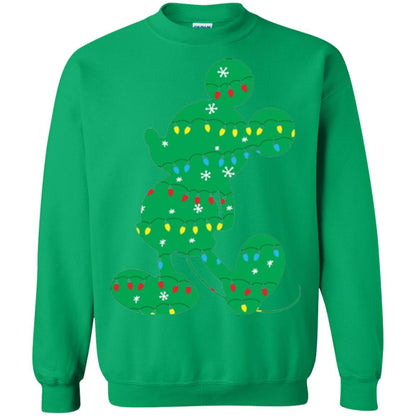 Christmas T-shirt Disney Mickey Mouse Fairy Lights Irish Green