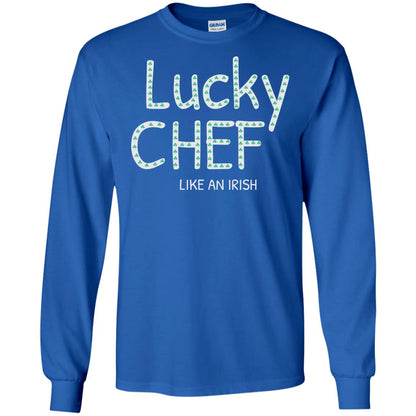 Lucky Chef Like An Irish Shamrock Saint Patrick's Day T-shirt Royal