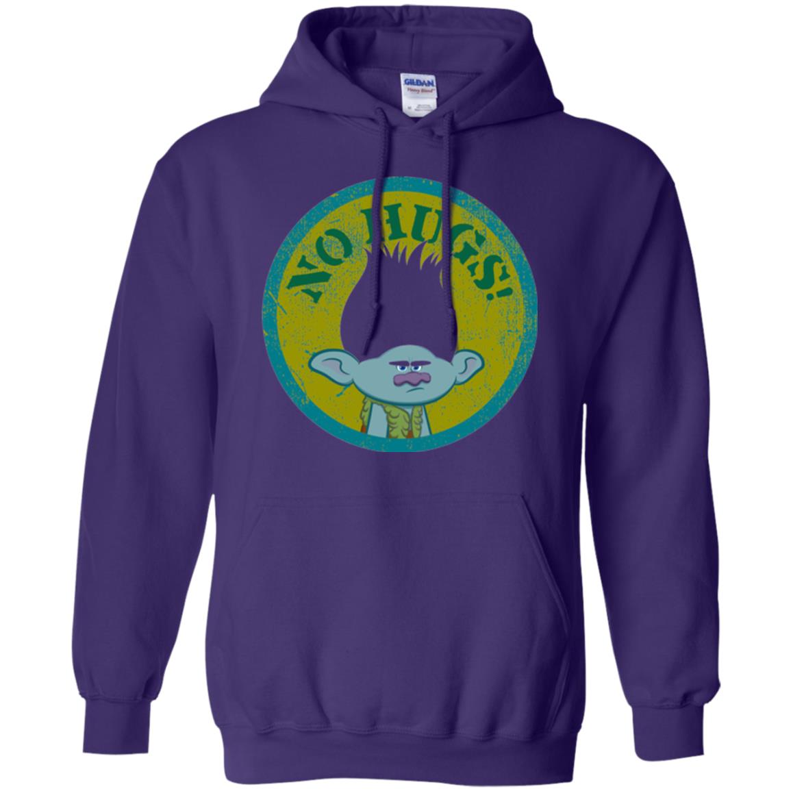 Dream Works_ Trolls No Hugs T-shirt Purple