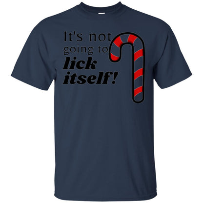 Christmas T-shirt It_s Not Going To Lick Itself Navy