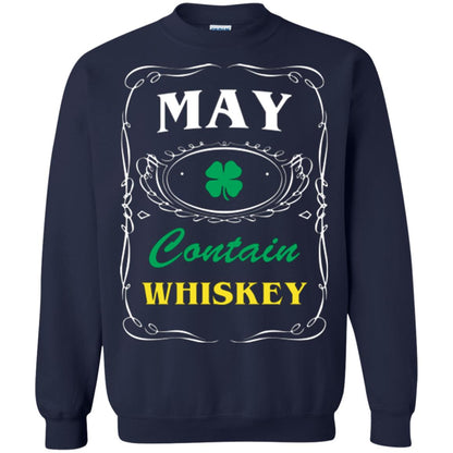 Saint Patrick's Day T-shirt May Contain Whiskey Navy