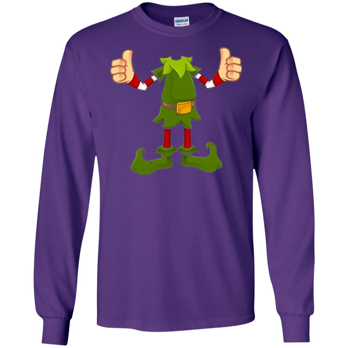 Chirstmas T-shirt Funny Elf Purple