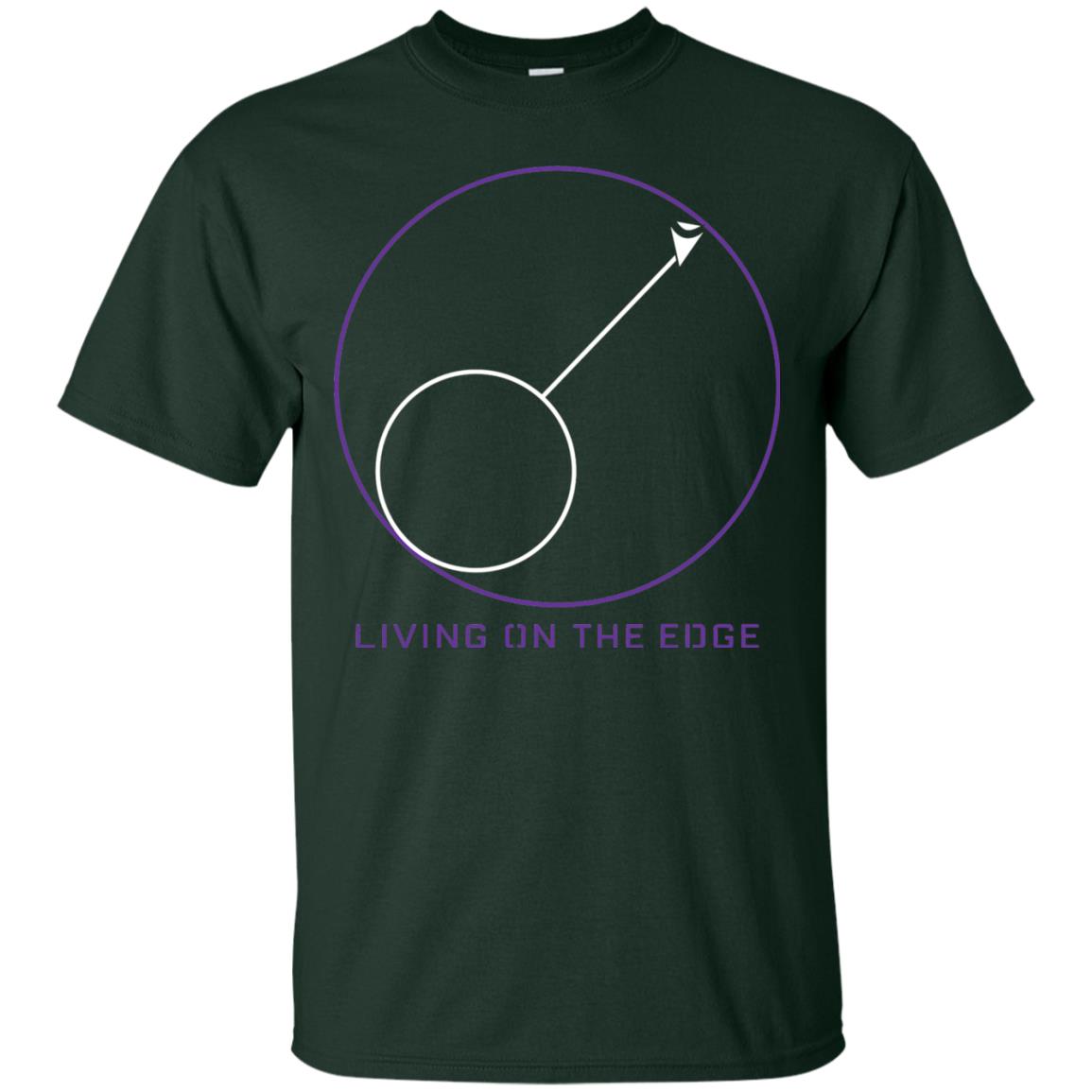 Gamer T-shirt Living On The Edge Run From The Storm Forest