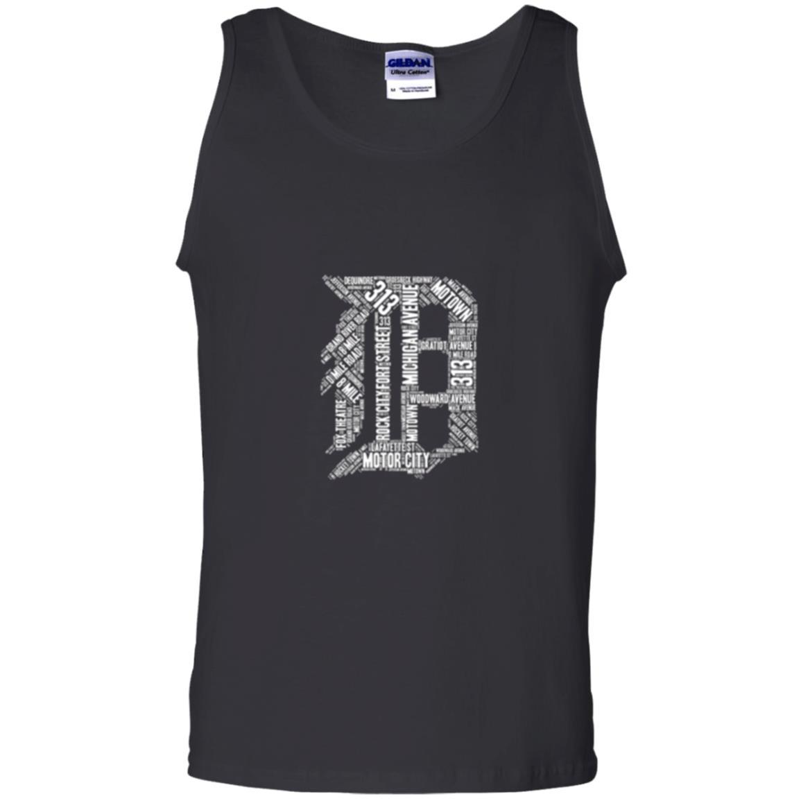 Detroit T-shirt Graphic D Black