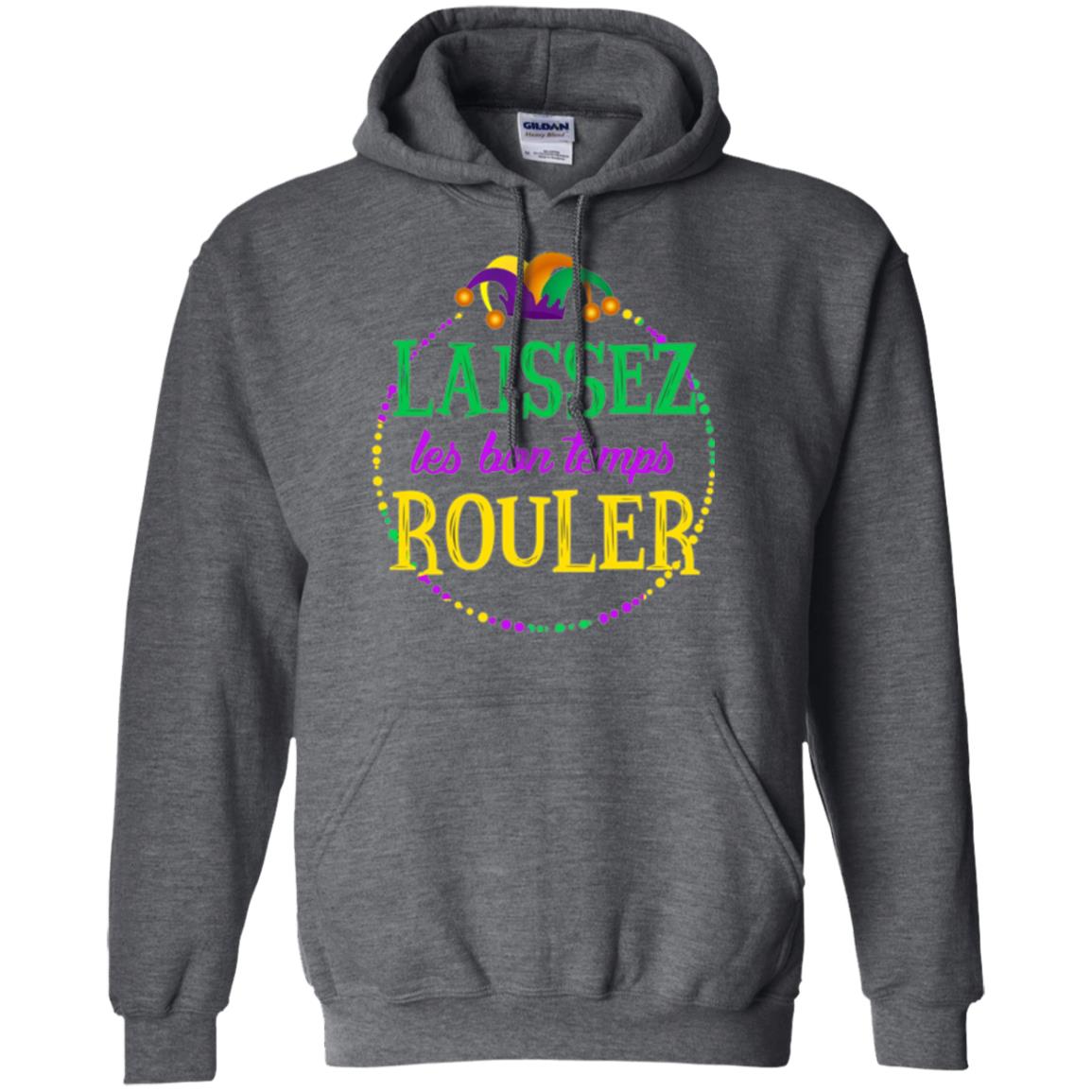 Mardi Gras T-shirt Laissez Les Bon Temps Rouler Dark Heather