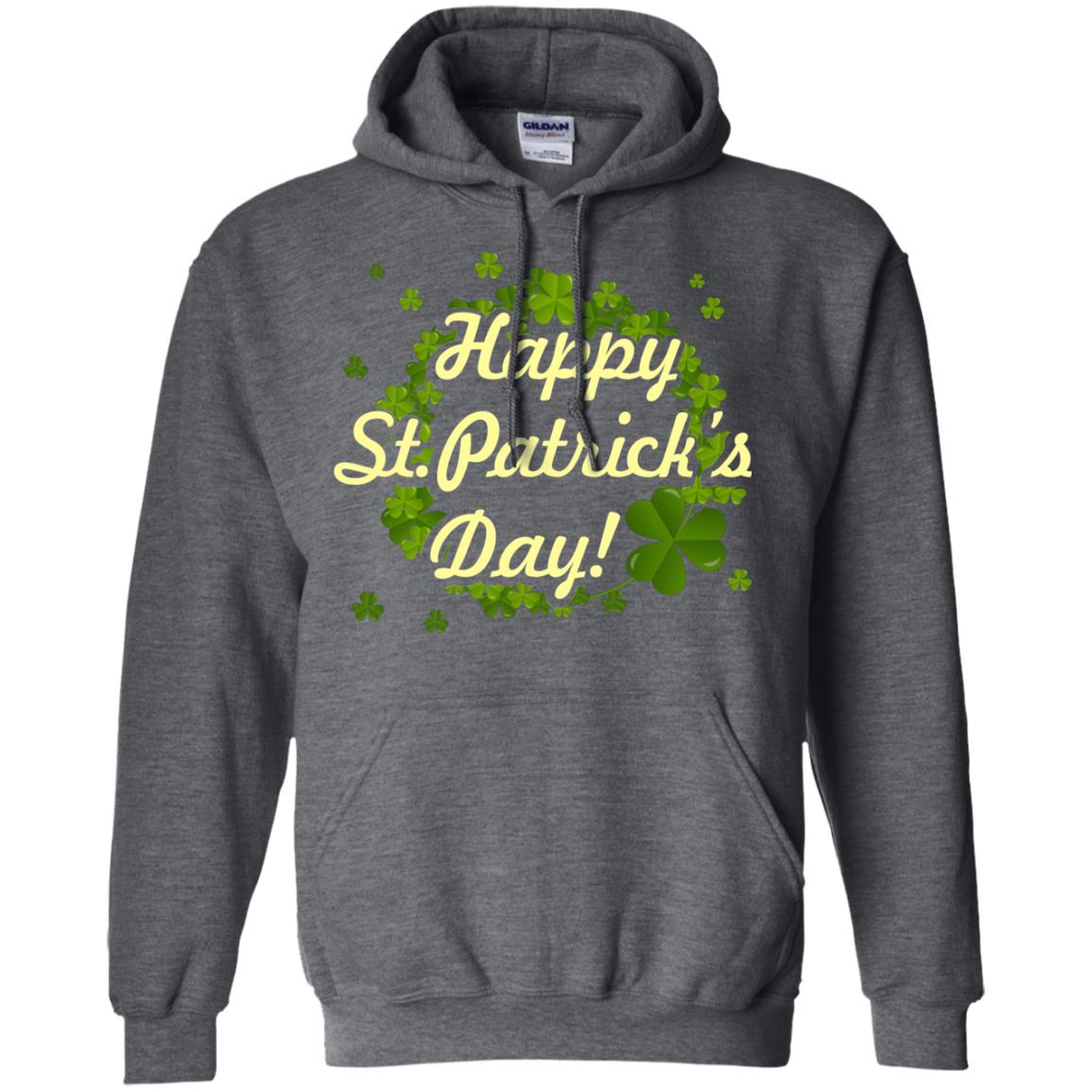 Happy St.patricks Day Shamrocks T-shirt Dark Heather