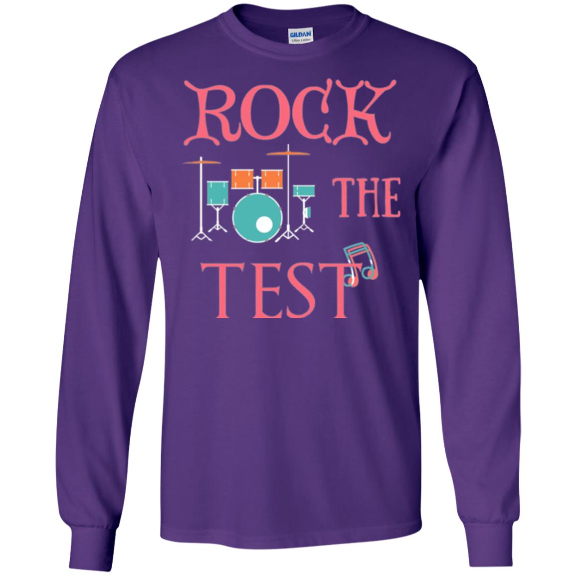 Rock The Test Professor Teacher T-shirt Purple