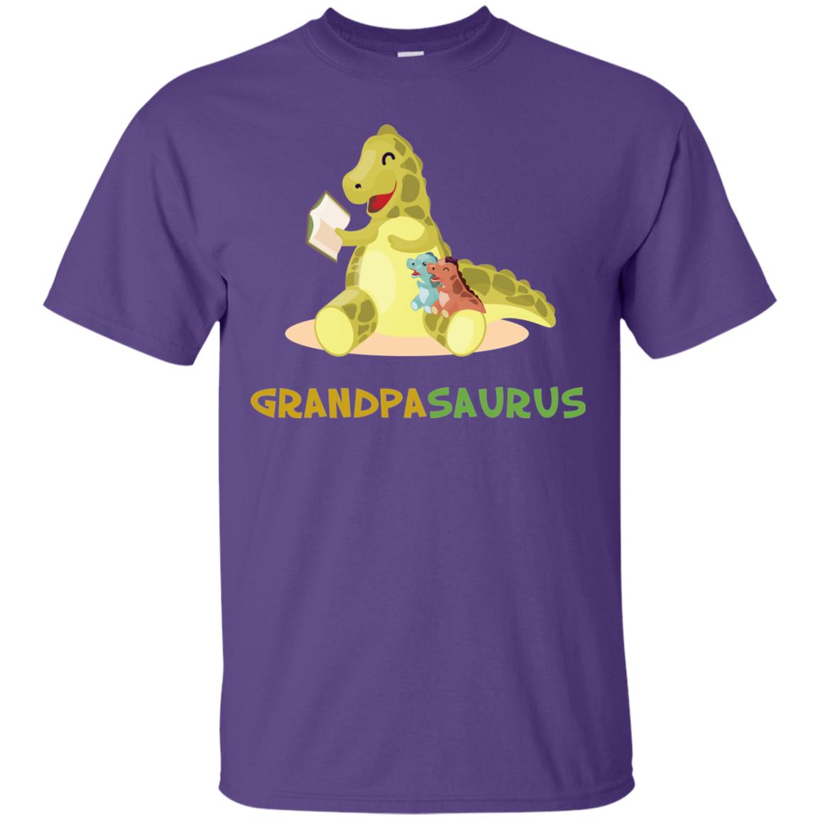 Grandpasaurus Granddad Grandpa Shirt Purple